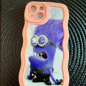 Minion-Themed Purple and Pink Phone Case